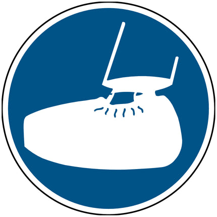 Safety Sign  Wear overshoes