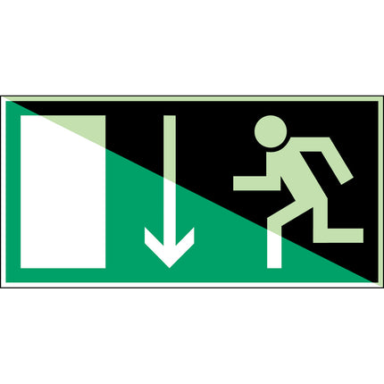 Glowinthedark safety sign