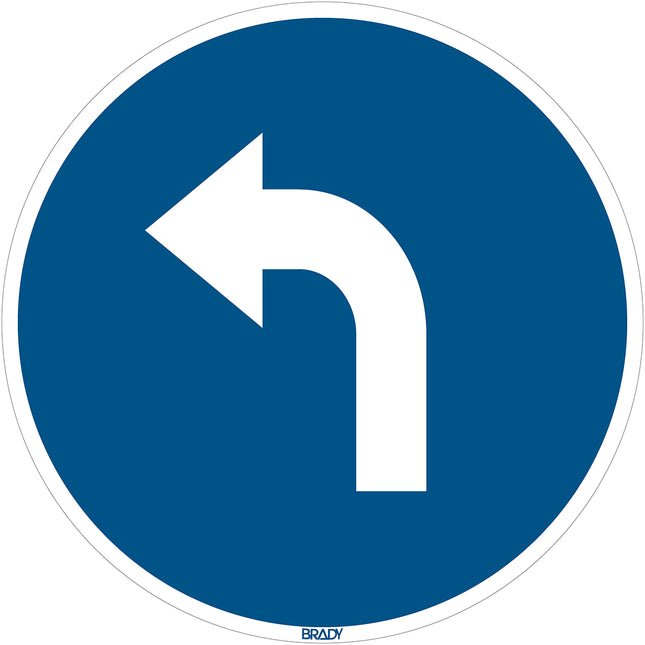 Floor Sign Go left