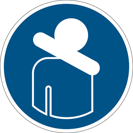 Safety Sign  Cough or sneeze into the crease of your elbow