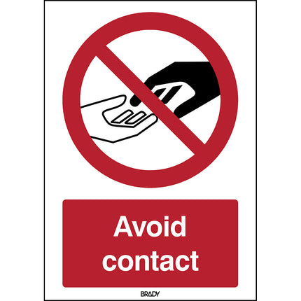 Safety Sign  Avoid contact