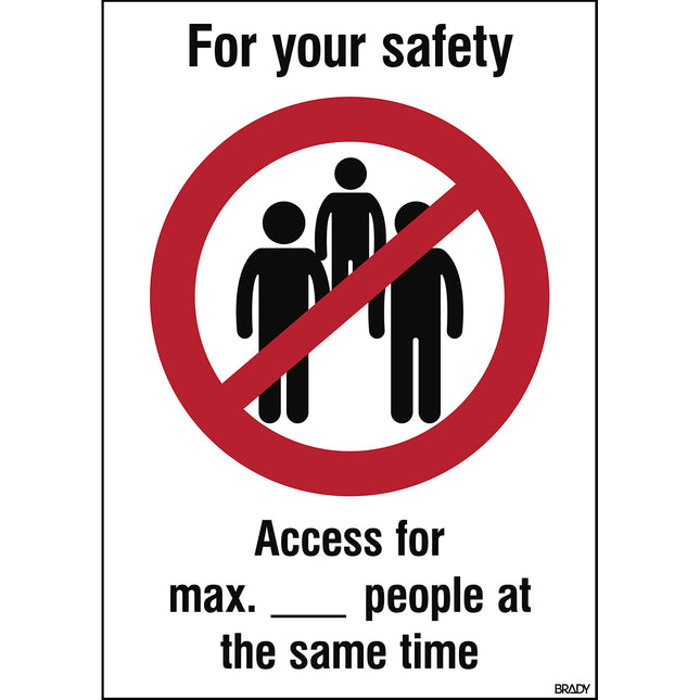 Safety Sign  For your safety Keep your distance in the queue