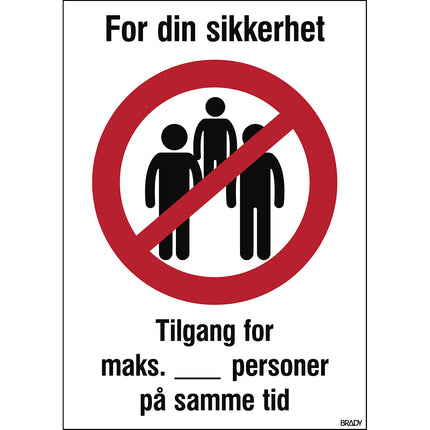 Safety Sign  For your safety Keep your distance in the queue