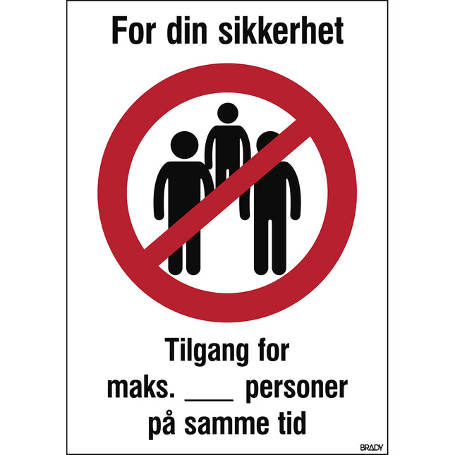 Safety Sign  For your safety Keep your distance in the queue