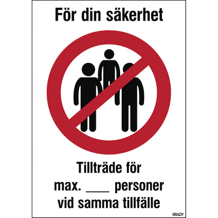Safety Sign  For your safety Keep your distance in the queue
