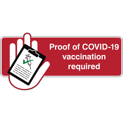 Proof of COVID19 Vaccination is required