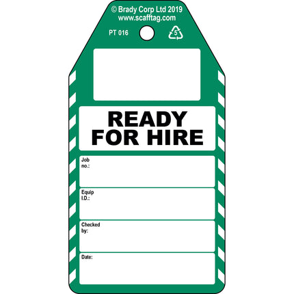 Ready for Hire tag