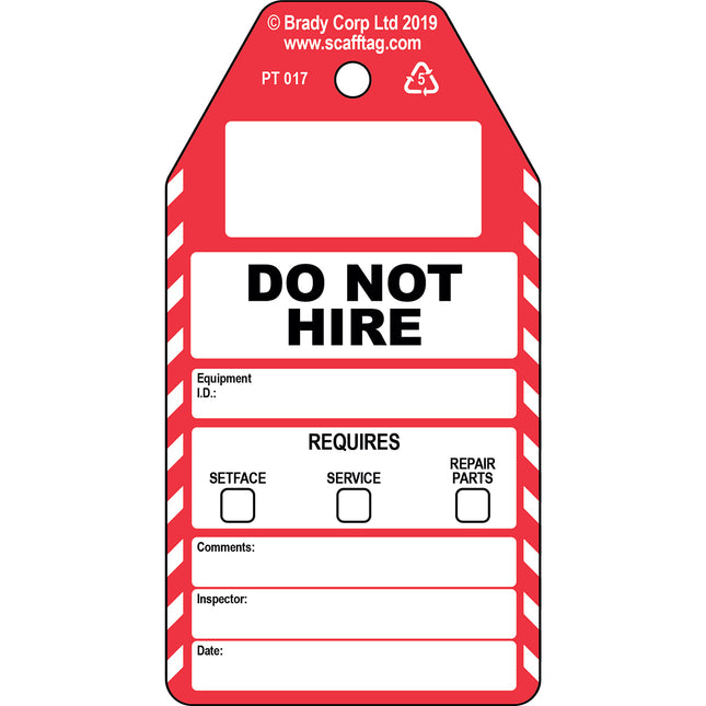 Do Not Hire tag