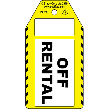 Off Rental Tag