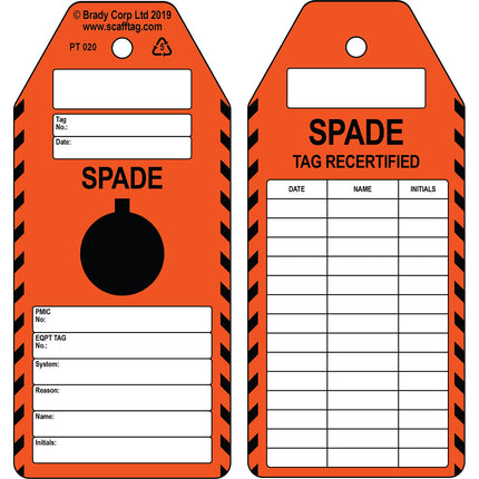 Spade Certified tag