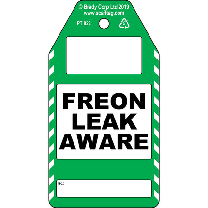 Freon Leak Aware tag