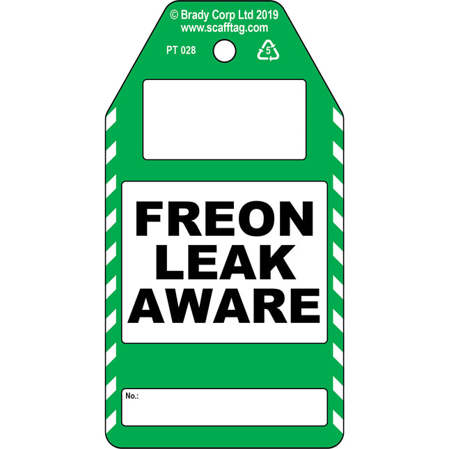 Freon Leak Aware tag