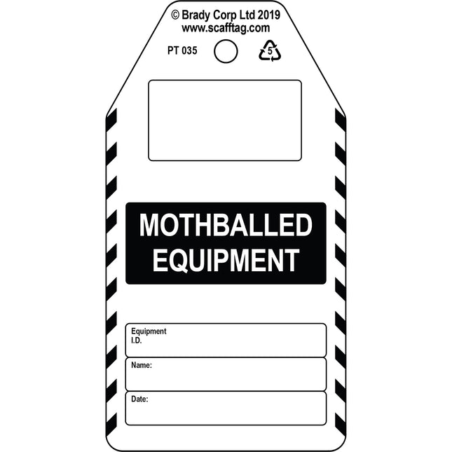 Mothballed Equipment tag