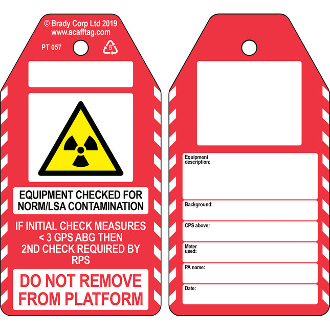 Norm  LSA Contamination Check tag