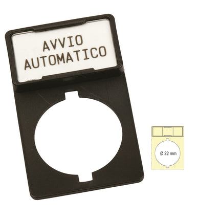 D22 nonadhesive pushbutton plate holder for T0827B