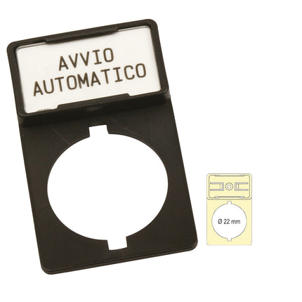 D22 pushbutton plate holder for T1527B