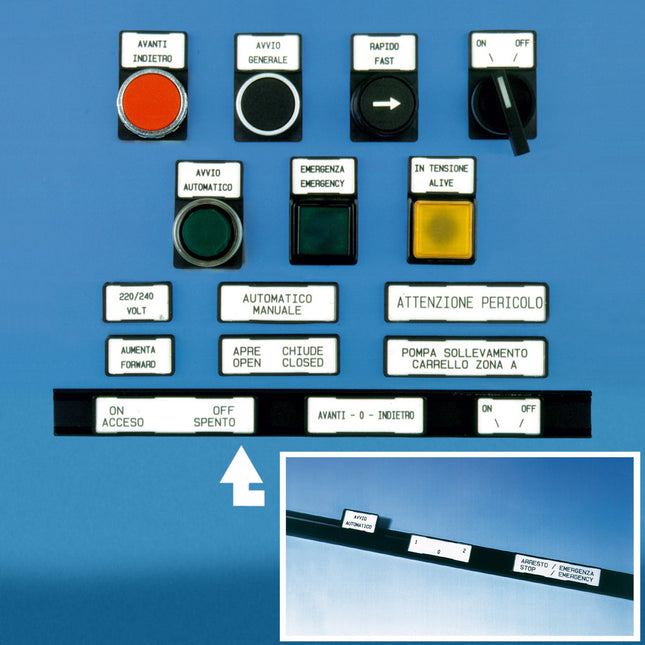 Adhesive rail for 1000mm bi PTxxxx P1xxxx tags