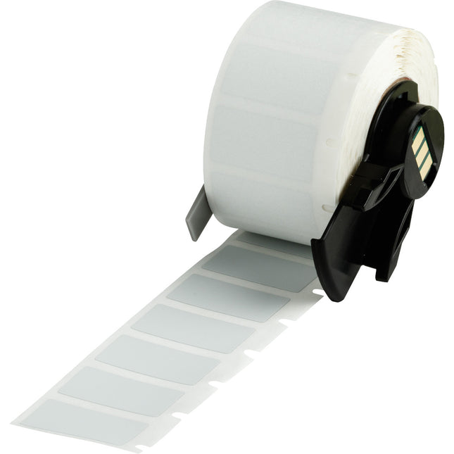 Metallised Matte Gray Polyester Labels for M610 M611 BMP61 M710 with media adapter and BMP71 with media adapter