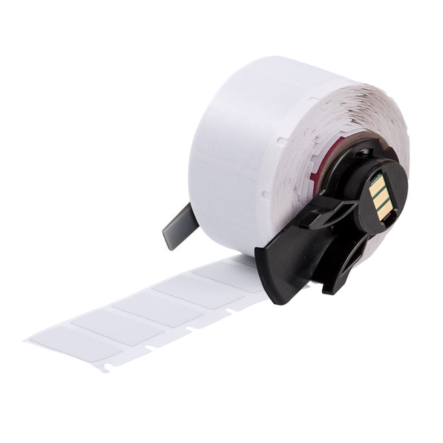 Ultra Aggressive Adhesive Metallised Matte Polyester Labels for M610 M611 BMP61 M710 with media adapter and BMP71 with media adapter