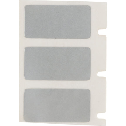 VOID Pattern Tamper Evident Matte Metallised Polyester Labels for M610 M611 BMP61 M710 with media adapter and BMP71 with media adapter
