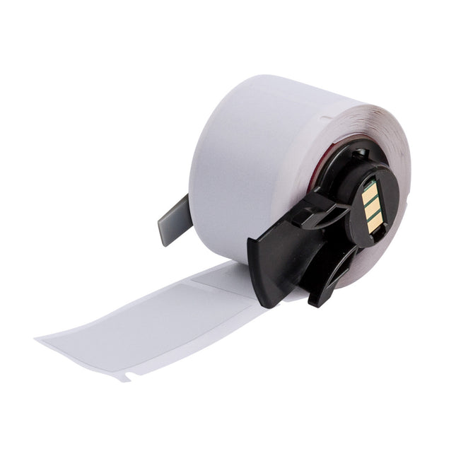 Metallised Matte Gray Polyester Labels for M610 M611 BMP61 M710 with media adapter and BMP71 with media adapter