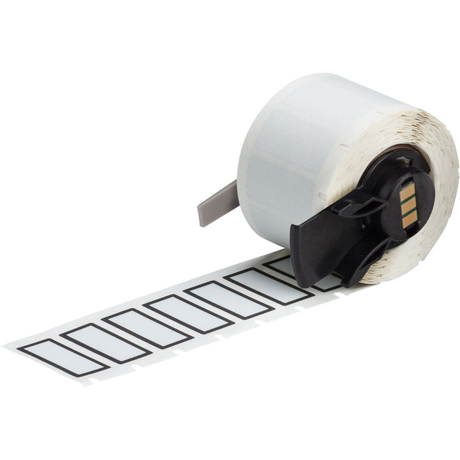 Metallised Matte Gray Polyester Labels for M610 M611 BMP61 M710 with media adapter and BMP71 with media adapter