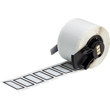 Ultra Aggressive Adhesive Metallised Matte Polyester Labels for M610 M611 BMP61 M710 with media adapter and BMP71 with media adapter