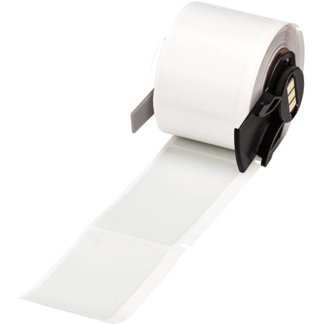 Metallised Matte Gray Polyester Labels for M610 M611 BMP61 M710 with media adapter and BMP71 with media adapter