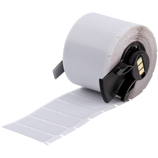 Ultra Aggressive Adhesive Metallised Matte Polyester Labels for M610 M611 BMP61 M710 with media adapter and BMP71 with media adapter