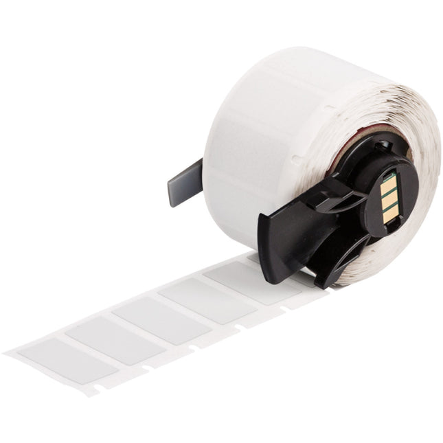 Ultra Aggressive Adhesive Metallised Matte Polyester Labels for M610 M611 BMP61 M710 with media adapter and BMP71 with media adapter