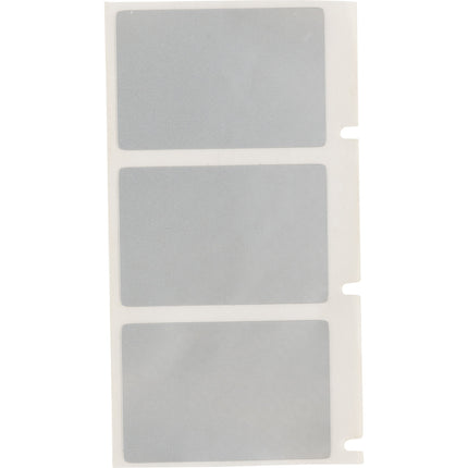 VOID Pattern Tamper Evident Matte Metallised Polyester Labels for M610 M611 BMP61 M710 with media adapter and BMP71 with media adapter