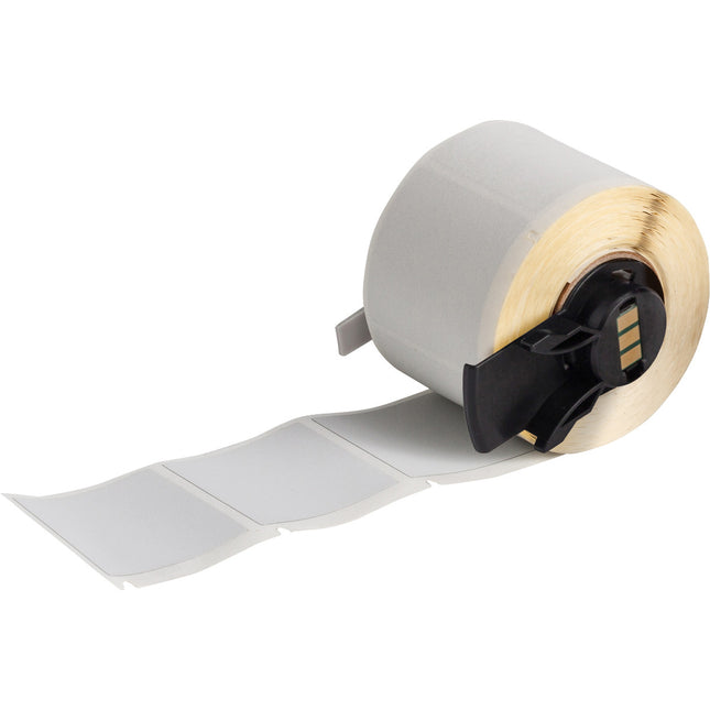 Ultra Aggressive Adhesive Metallised Matte Polyester Labels for M610 M611 BMP61 M710 with media adapter and BMP71 with media adapter