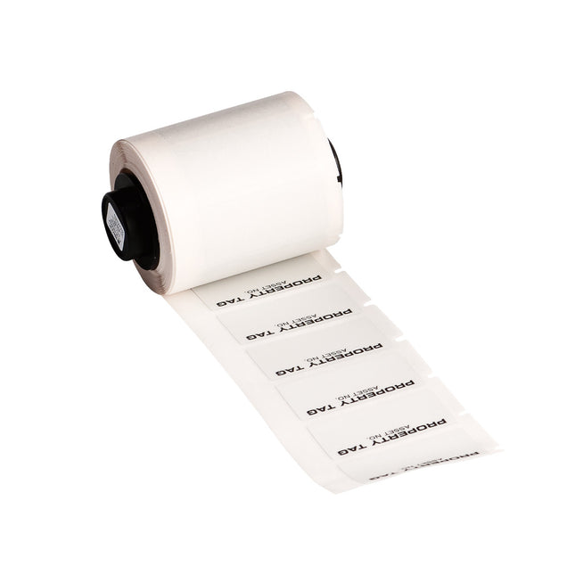 Metallised Matte Gray Polyester Labels for M610 M611 BMP61 M710 with media adapter and BMP71 with media adapter