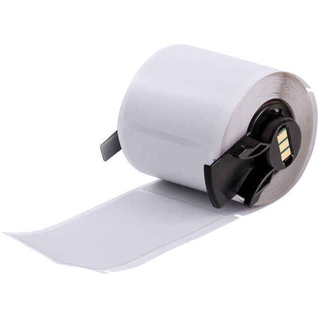 Ultra Aggressive Adhesive Metallised Matte Polyester Labels for M610 M611 BMP61 M710 with media adapter and BMP71 with media adapter