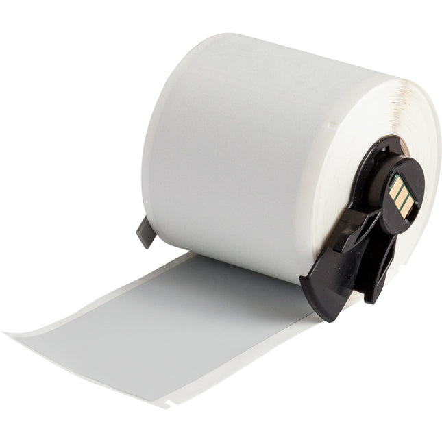 Ultra Aggressive Adhesive Metallised Matte Polyester Labels for M610 M611 BMP61 M710 with media adapter and BMP71 with media adapter