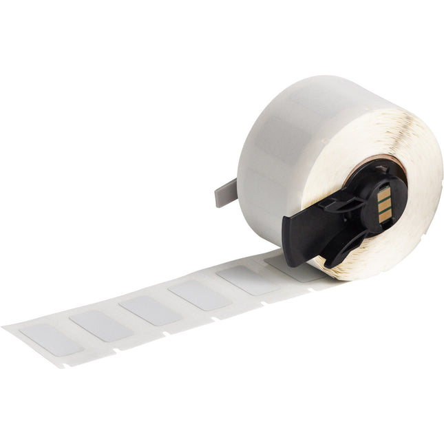Metallised Matte Gray Polyester Labels for M610 M611 BMP61 M710 with media adapter and BMP71 with media adapter