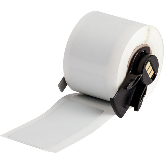 Metallised Matte Gray Polyester Labels for M610 M611 BMP61 M710 with media adapter and BMP71 with media adapter