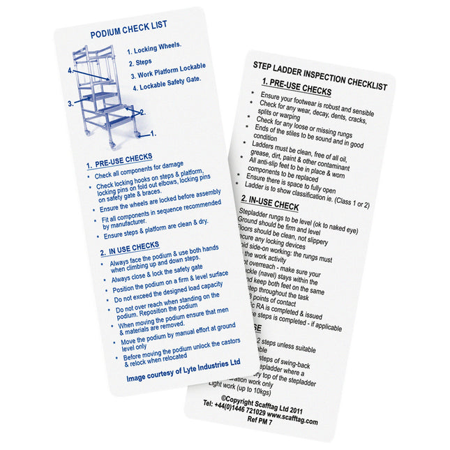 Step Ladder  Podium Pocket Memo