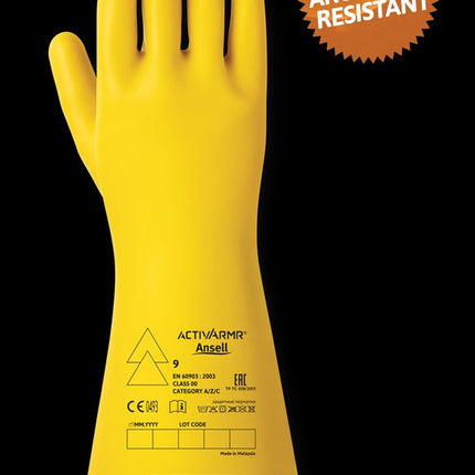 RIG0014YAnsellقفازات الحماية الكهربائية أكتيف أرم RIG0014Y