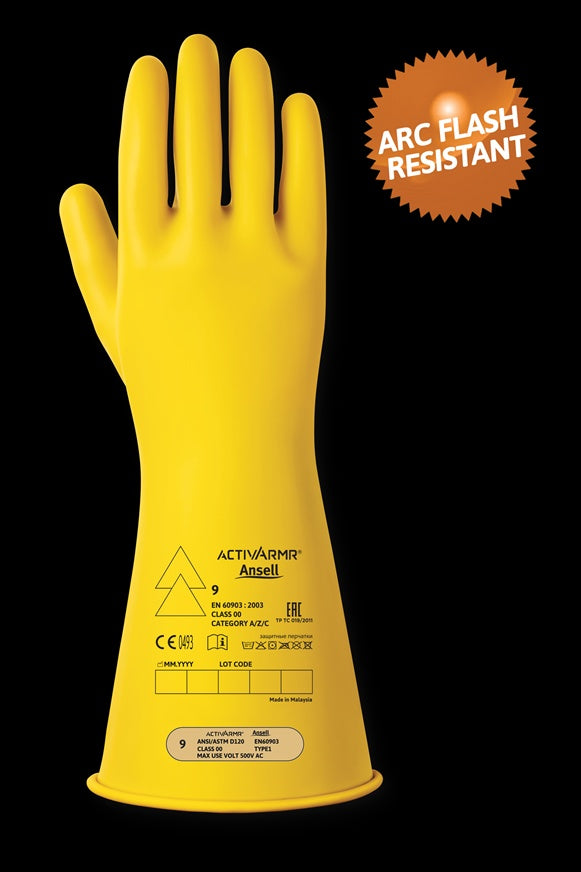 RIG0014YAnsellقفازات الحماية الكهربائية أكتيف أرم RIG0014Y