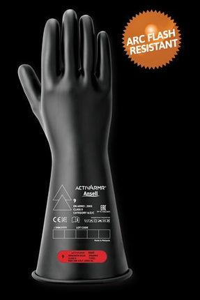 RIG418YBSCAnsellقفازات حماية كهربائية ثنائية اللون من الفئة 4