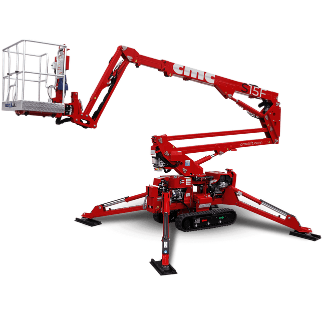 رافعة عنكبوتية هيدروليكية كاملة CMC S13F – ارتفاع عمل 12.9 متر
