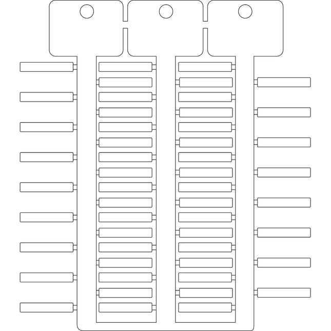 4x23mm 3tree white ACS tag