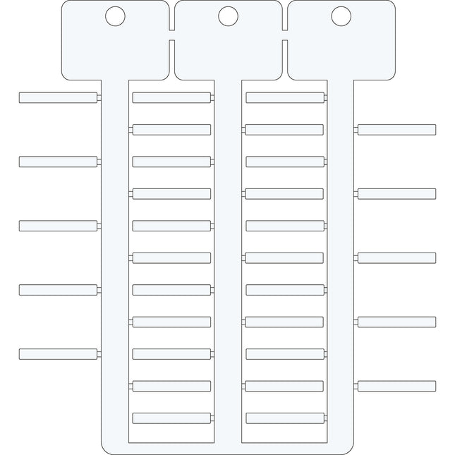4x30mm 3tree white ACS tag
