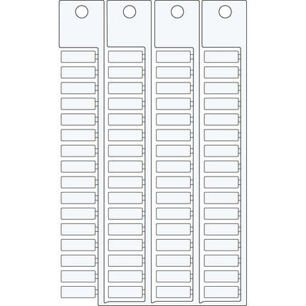 Terminal block tag WI TE 5X15
