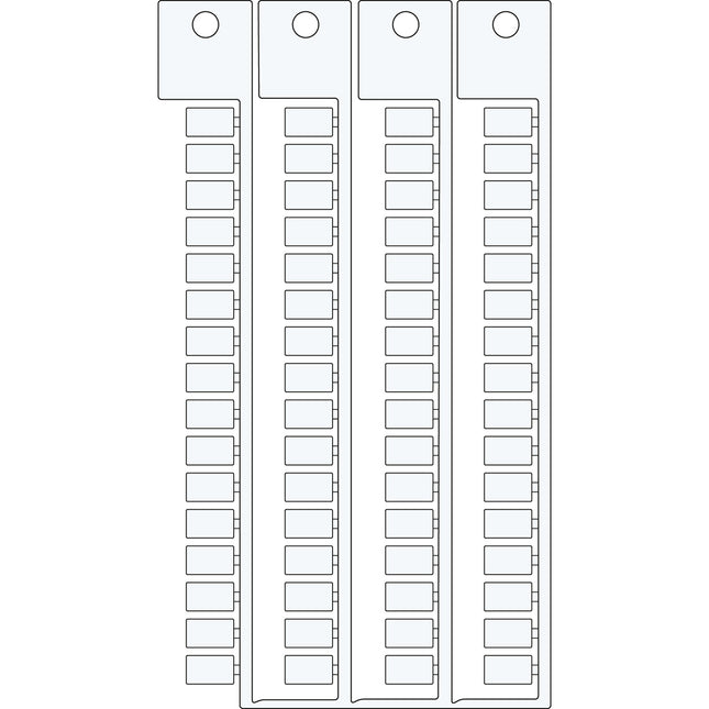 Terminal block tag WI TE 6X10