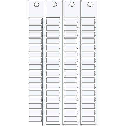 Terminal block tag WI TE 6X15