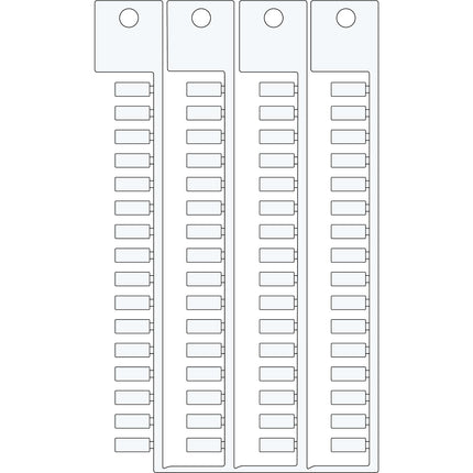 White 4x10 4tree tag