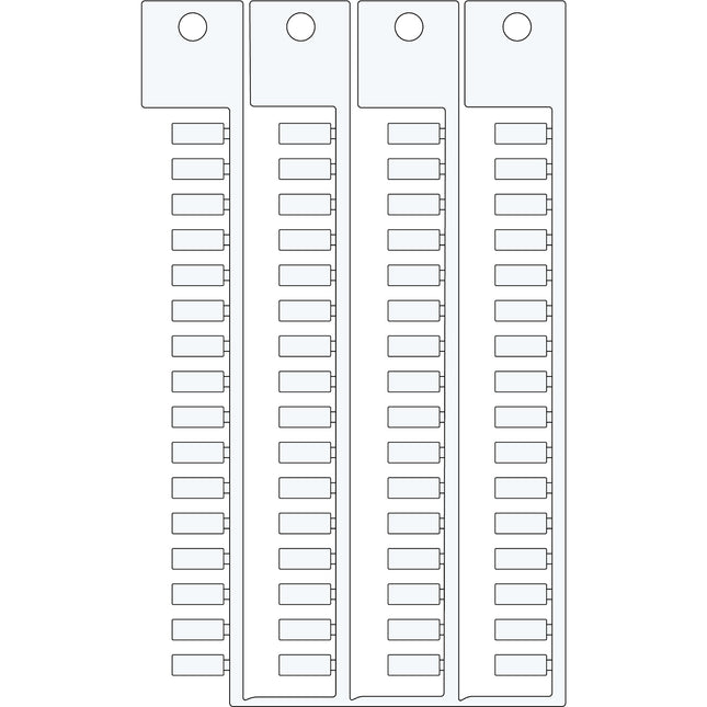 White 4x10 4tree tag