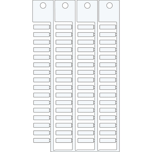 White 4x15 4tree tag